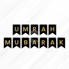 Umrah Mubarak Letter Bunting Banner Decoration Set