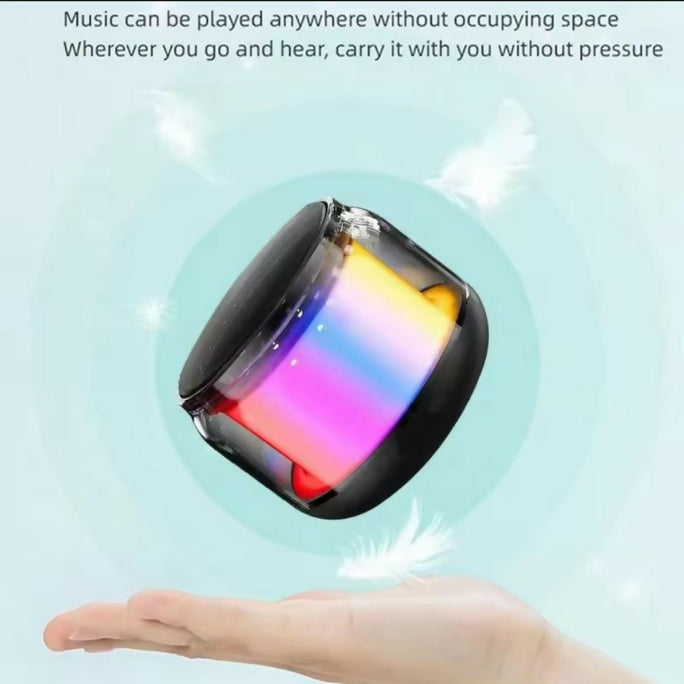 RGB LED Light Bluetooth Speaker Compact Wireless Speaker with Powerful Sound