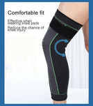 Strapped Knee Pads, Knitted Extended Knee Braces and Leg Pads, Knee Sleeve for Basketball Cycling Running, Sports Knee Supports