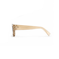 Rave Classic Transparent Brown Square Sunglasses , UV400 Retro Shades