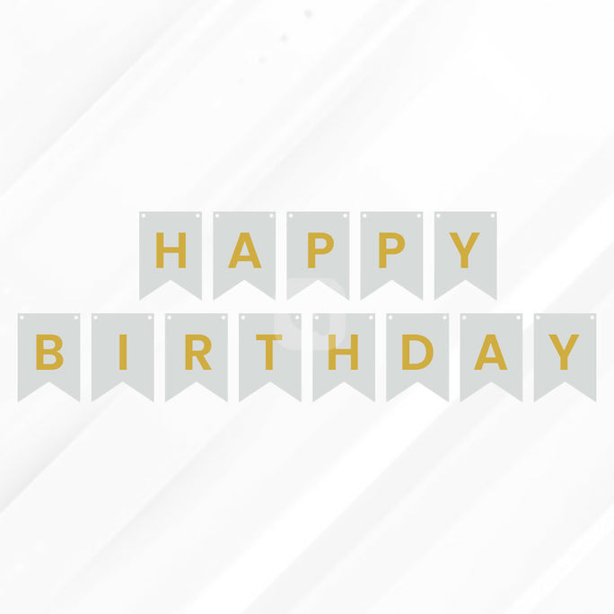 Happy birthday Letter Bunting Banner Decoration Set