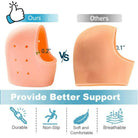 Silicone Heel Pads, Anti Crack Heel Protector, Heel Protectors Set, Silicone Half Heel Anti Crack Covers, Silicone Moisturizing Gel Heel Anti-Crack Socks