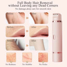 2 in 1 Dual Head Shaver Women, Electric Bikini Trimmer Wet&Dry Use Hair Removal