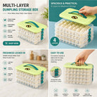 Dumpling Vault – Multi-Layer Storage Box with Cover