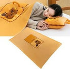 2 in 1 Quilt Double Use Folding Air Conditioning Blanket Pillow Car Interior Cushions Office Napping