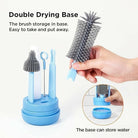 6-in-1 Travel Baby Bottle Washer Kit with Liquid Silicone Brushes