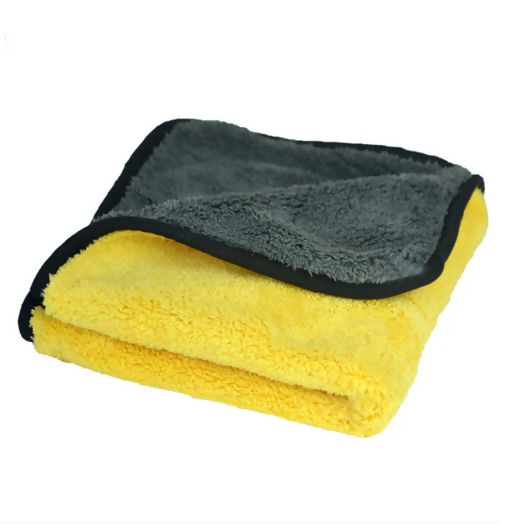 Microfiber Cleaning cloth / towel – Gray and Yellow Color Microfiber Cloth for car, bike, kitchen and home cleaning Purpose