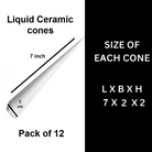 Multicolor Ceramic Cones for Lippan Art & Crafts