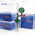 LifeCare Oxygen Cylinder Regulator Complete Set with Humidifier & Cannula