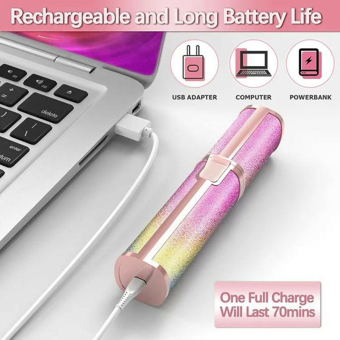 2in1 Electric Eyebrow Trimmer and Shaver Rechargeable Hair Remover for All Parts Use in Pen Flawless Hair Remover Rechargeable Painless Precision Eyebrow Trimmer and Eyebrow Razor Tool with LED Light for Face Lips Nose Chin Arm