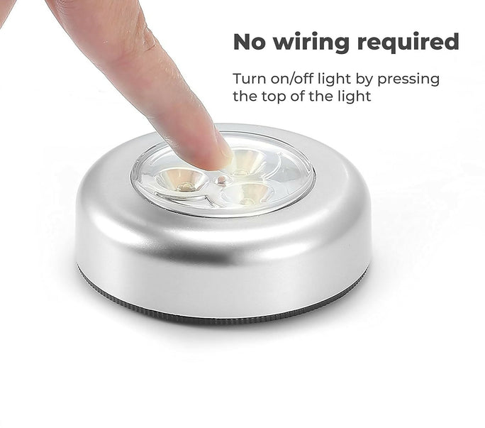 1PC Tap 3 Led Light Cell Operated