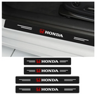 4Pcs Car Door Sill Protector, Scuff Plate Carbon Fiber Threshold Stickers, Protect Door Anti Scratch for Cars (HONDA)