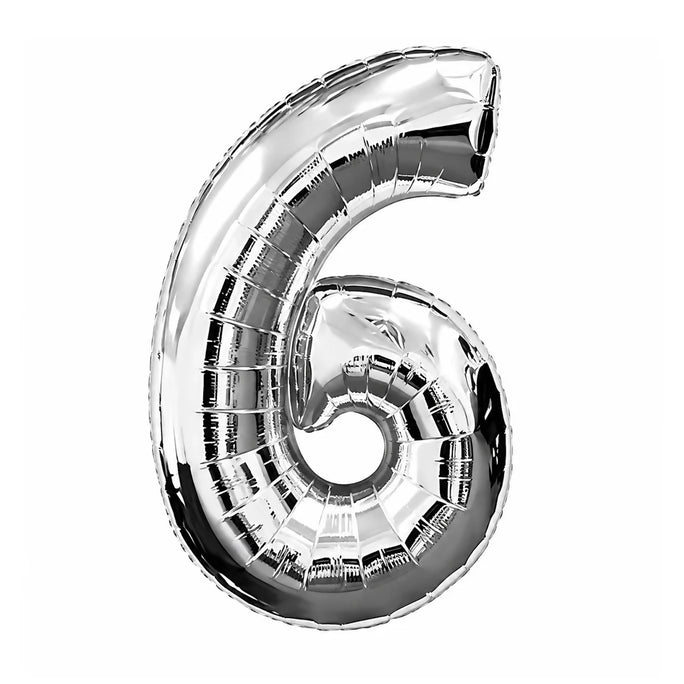 Number 6 Foil Balloon 40" Inches