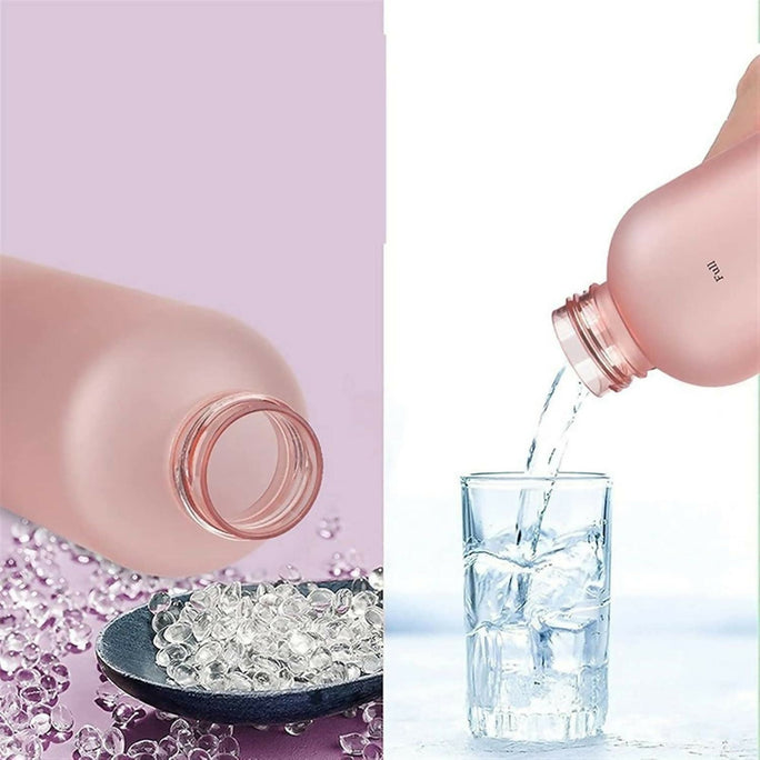 650ml Water Bottles For Girls Frosted Motivational Water Bottle With Time Marker Leakproof Outdoor Fitness Sport Drinking Bottle
