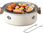 Charcoal Barbecue Grill Portable Camping Grill Stove Tabletop Smoker