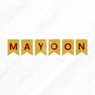 Mayoon Letter Bunting Banner Decoration Set
