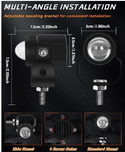 1 PC Mini Driving Fog Lights for Motorcycles, Cars, Jeeps White/Yellow/Flasher Spot Light LED Bike Light, Night Vision Projector Lense, Mini Turtle Lights, Fog Light Mini