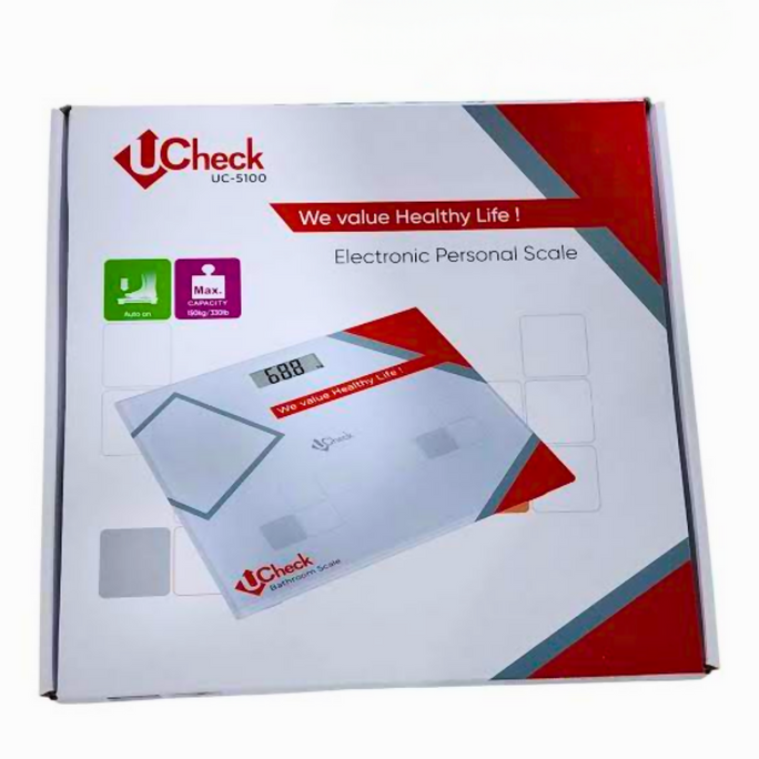 UCheck UC-5100 Digital Body Weight Glass Scale & Bathroom Machine