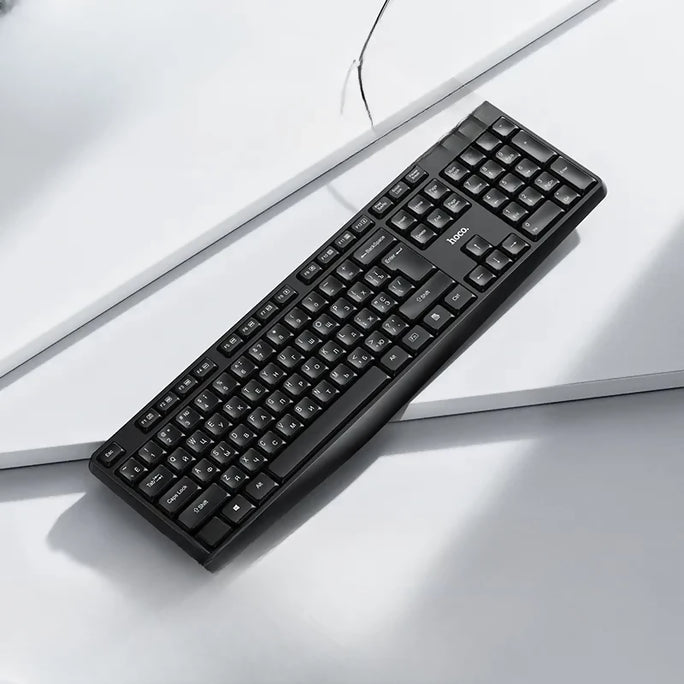 HOCO GM60 Full-Size Wired USB Membrane Keyboard 104 Keys