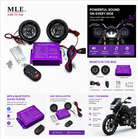 Motorcycle MP3 Audio System with Bluetooth Remote Control | Bike Sound System Speakers Kit | Universal Waterproof Motorbike Audio Player