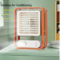 Type C Rechargeable Portable Desktop Air Conditioner With 3 Speed Spray Humidifier Purifier mini Fan