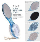 4 in 1 Pedicure Tool Callus Remover Brush – Complete Foot Care Solution