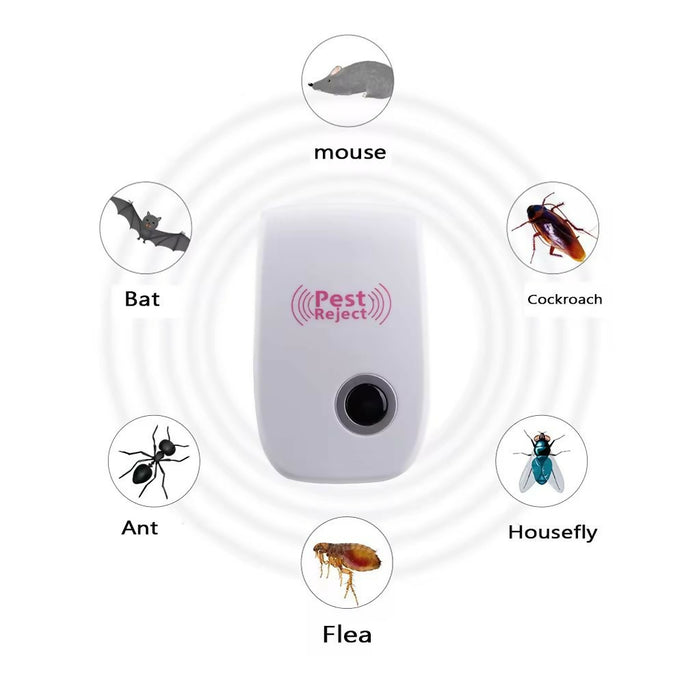 Ultrasonic pest repeller electronic plug in Rodent Mouse roach bug insect repellent indoor home kitchen etc