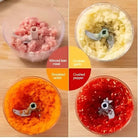 5 Blades Manual Vegetable Chopper Cutter Hand Pull Food Chopper