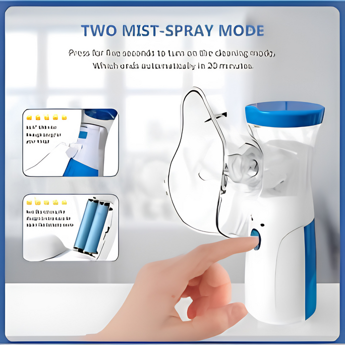 Portable Mesh Nebulizer Machine for Kids & Adults