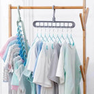 9 Hole Hanger Multifunction Magic Clothes Hanger Organizer 360 Rotate Folding Hangers