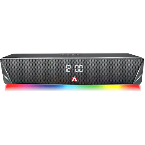 Audionic Optima Bar Portable Bluetooth Speaker with Digital Alarm Clock