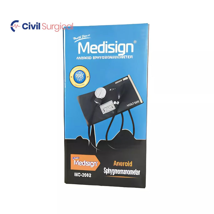 Medisign Aneroid Sphygmomanometer (Model: MC-2002) – Professional Manual Upper Arm Blood Pressure Monitor & BP Operator