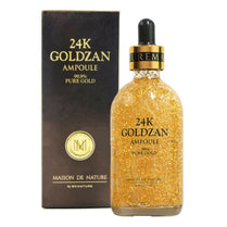 24K Goldzan Facial Serum Ampoule Pure Gold 99.9% Maison De Nature 100 Ml Made In Korea.