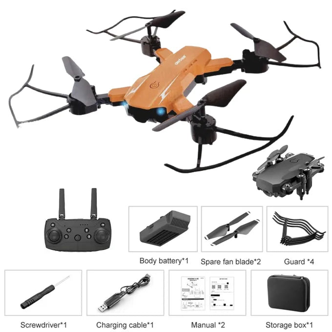 AB-F712 Foldable RC Drone with GPS, LED Lights & Headless Mode (No Camera)