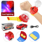 Mini Watch Remote Control Mickey Mouse Car 2.4GHz Rechargeable RC Car with Adjustable Strap