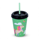 Prince Ware Cool Glass - Kids Tumbler Glass with Straw (Pack of 2)