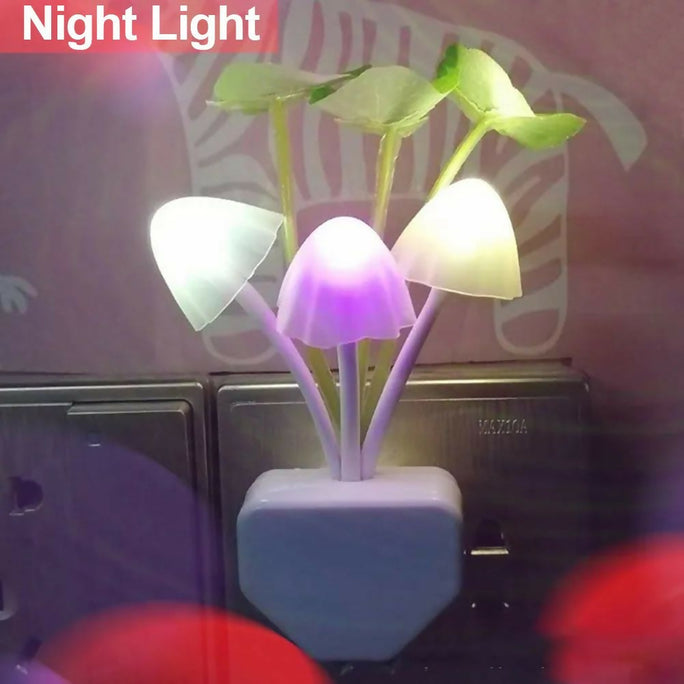 Mushroom Wall Light-control Sensor Night Light Induction Dream Fung