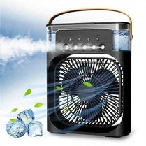 9.5 Inch Portable Air Conditioner Fan Usb Electric Fan With Led Night Light, Fine Mist Water, And Humidifier Function | Led Night Light Water Mist Mini Fan Cooler