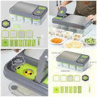 Multifunctional Vegetable Chopper with Container And Cutting Board, Suitable for Chopping