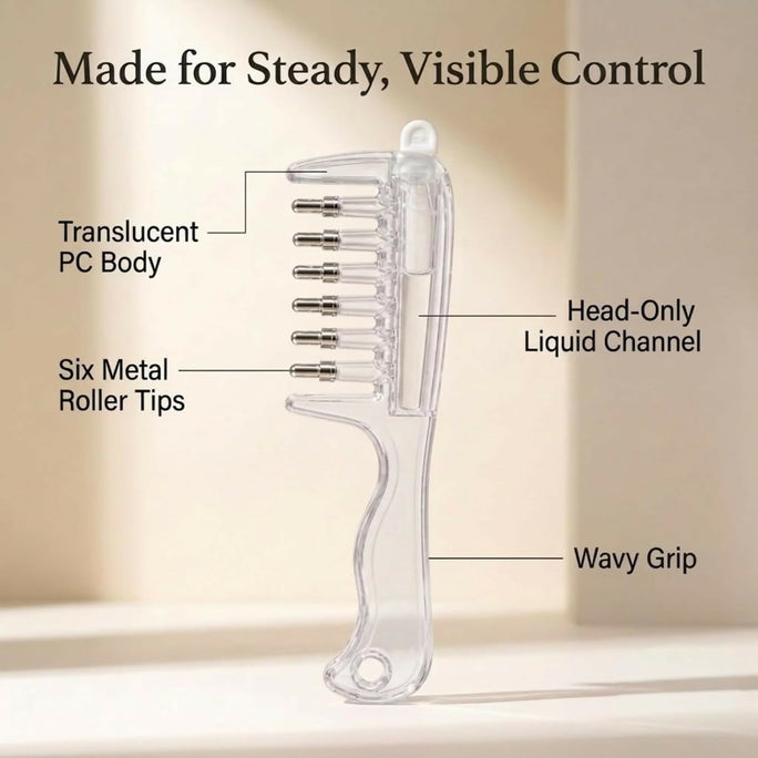 Transparent Hair Scalp Applicator Comb, Manual Scalp Stimulator, Hair Growth Scalp Massage Comb, Deep Scalp Massage Tool With 📦
