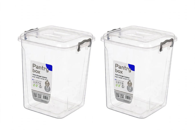 Prince Ware Pantry Box | Food Storage Container | 12 Liter | (Pack of 2)
