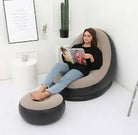 inflatable sofa with foot rest