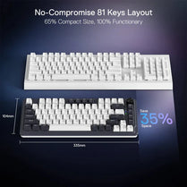 Redragon K673 Ucal Pro RGB 75% Wireless Mechanical Gaming Keyboard