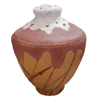 Clay Money Saving Pot (Gullak) and random design matti ka bartan 2 pcs Random design