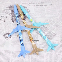 1Pc S 0.35mm Cute Camouflage Plane Model Neutral Pen Stationery Snow Firewire Cf Creative