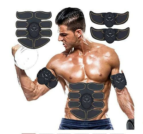 6 pack abs stimulator/Wireless Abdominal and Muscle Exerciser Training Device Body Massager/6 pack abs stimulator charging battery/mart Fitness Abs Maker/Exerciser Training Device Massager