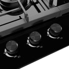 Steeline SL90-313G 3 Burner Tempered Glass Built-In Hob