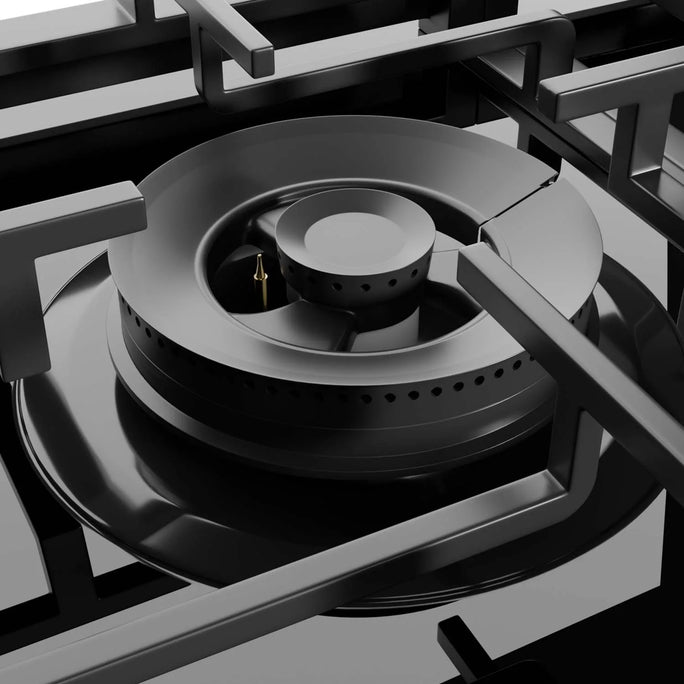 Steeline SL90-313G 3 Burner Tempered Glass Built-In Hob