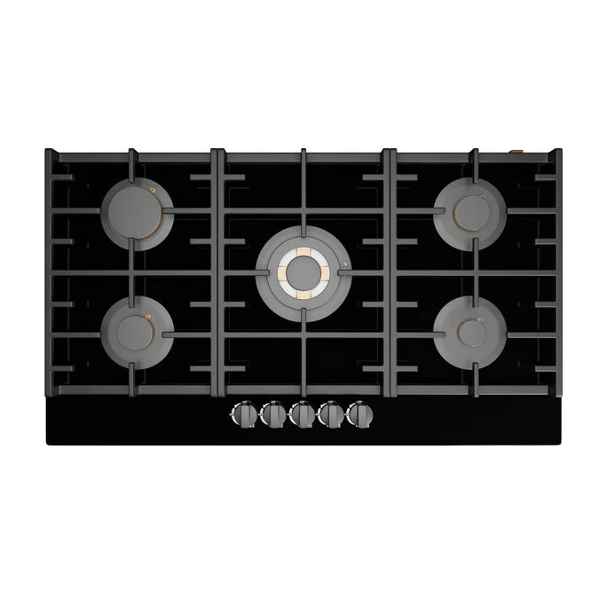 Steeline SL90-505G 5 Burner Tempered Glass Built-In Hob
