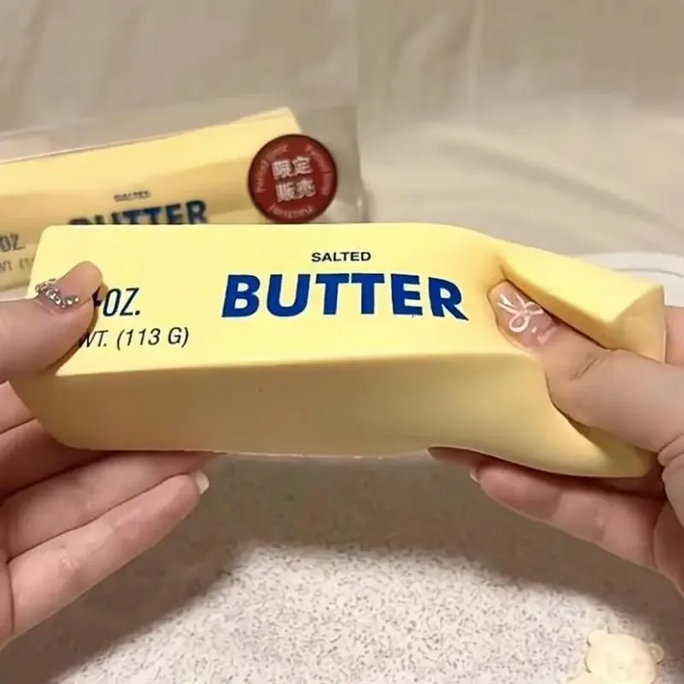 Butter Stick Squishy Toy Slow Rebound Squeeze Toy Butter Brick Taba Squishy Fidget Toy Anti Stress Release Soft Sensory Toy